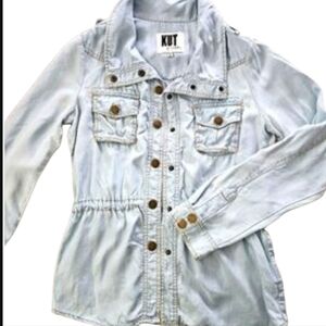 KUT FROM KLOTH Light DENIM Jacket Size Med